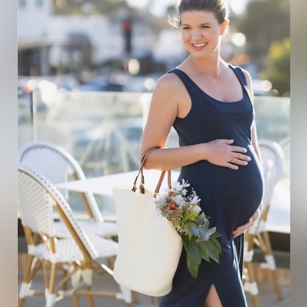 Kindred Bravely Navy Zora Nursing Dress